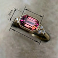 Gold Tone Vintage Court Style Engagement Ring European American Fashion Finger Ring view 4