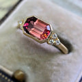 Gold Tone Vintage Court Style Engagement Ring European American Fashion Finger Ring view 2