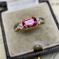 Gold Tone Vintage Court Style Engagement Ring European American Fashion Finger Ring view 1