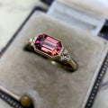 Gold Tone Vintage Court Style Engagement Ring European American Fashion Finger Ring view 3
