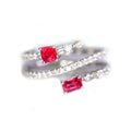 Trendy Double Head Open Ring For Women, European American Fashion Adjustable Tail Finger Jewelry view 5