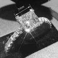Minimalist Square Women's Ring, Luxury Geometric Design Fashion Temperament Finger Ring view 4