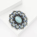 Alloy Cat Eye Stone Baroque Brooch Pin For Dresses And Shawls view 3