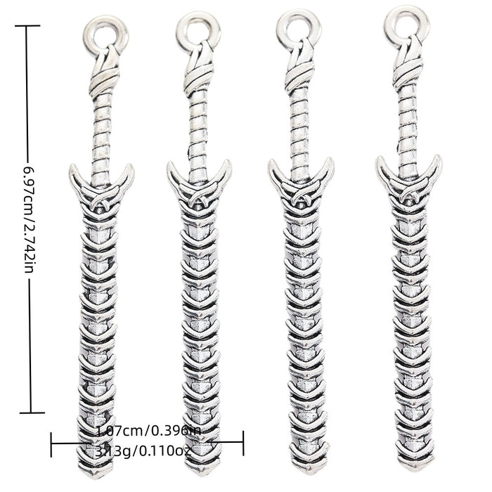 Zinc Alloy Weapon Charm Pendant No.433781 for DIY Necklace Bracelet Jewelry Making