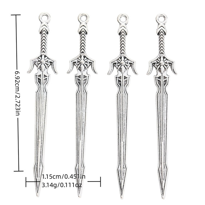 Zinc Alloy Weapon Charm Pendant No.499605 for DIY Necklace Bracelet Jewelry Making