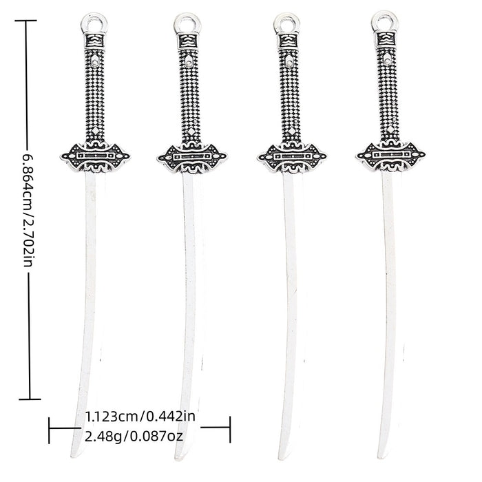 Zinc Alloy Weapon Charm Pendant No.697508 for DIY Necklace Bracelet Jewelry Making