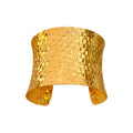 Light Luxury Hollow Woven Alloy Bangle For Women European American Line Arm Cuff Jewelry view 5