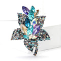 Alloy Rhinestone Flower Brooch Pin For Women Suits And Coats view 2