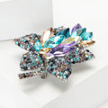 Alloy Rhinestone Flower Brooch Pin For Women Suits And Coats view 3