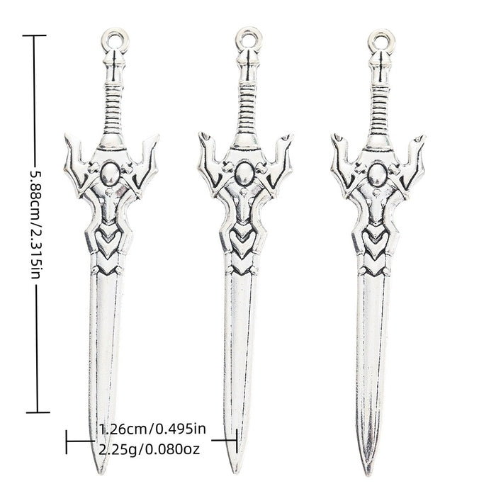 Zinc Alloy Weapon Charm Pendant No.668382 for DIY Necklace Bracelet Jewelry Making