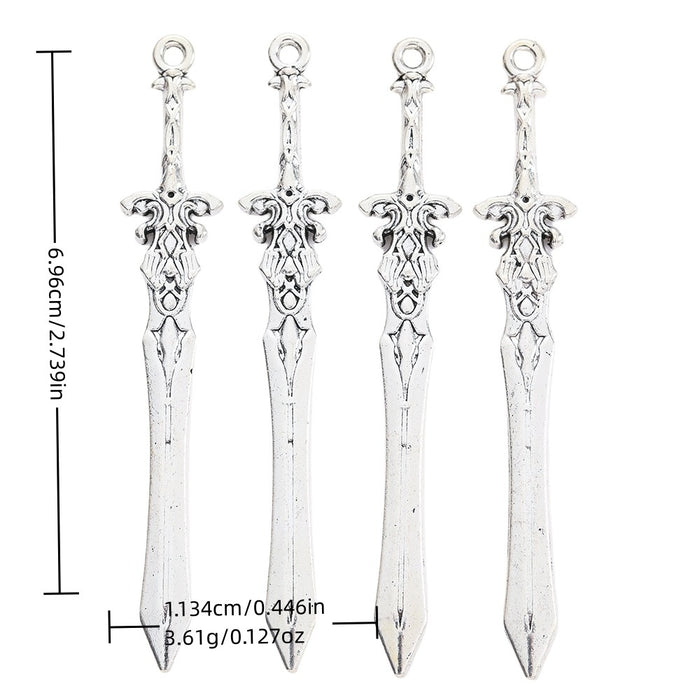 Zinc Alloy Weapon Charm Pendant No.544375 for DIY Necklace Bracelet Jewelry Making