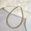 European American Exaggerated Multi Layer Geometric Circle Metal Clavicle Necklace view 4