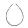 European American Exaggerated Multi Layer Geometric Circle Metal Clavicle Necklace view 5
