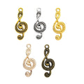 Zinc Alloy Musical Note Charm Pendant No.474541 for DIY Necklace Bracelet Jewelry Making view 5