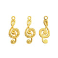 Zinc Alloy Musical Note Charm Pendant No.474541 for DIY Necklace Bracelet Jewelry Making view 4