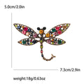 Alloy Rhinestone Hollow Dragonfly Brooch For Women's Clothing Decoration view 4