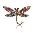 Alloy Rhinestone Hollow Dragonfly Brooch For Women's Clothing Decoration view 5