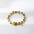 New Chinese Style Vintage Lotus Geometric Beaded Bracelet, Simple Elegant Bangle For Women view 4