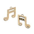 Zinc Alloy Musical Note Charm Pendant for DIY Necklace Bracelet Jewelry Making view 2