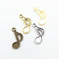 Zinc Alloy Musical Notes Charm Pendant for DIY Necklace Bracelet Jewelry Making view 1