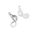 Zinc Alloy Musical Notes Charm Pendant for DIY Necklace Bracelet Jewelry Making view 3