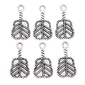 Antique Silver Zinc Alloy Palm Fan Charm Pendant for DIY Necklace Bracelet Jewelry Making view 2