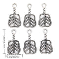 Antique Silver Zinc Alloy Palm Fan Charm Pendant for DIY Necklace Bracelet Jewelry Making view 1