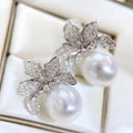 Exquisite Fashion Earring Set, Classic Faux Pearl Floral Earrings Jewelry Accessories For Women view 4
