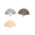 Zinc Alloy Fan Charm Pendant for DIY Necklace Bracelet Jewelry Making view 5