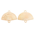 Zinc Alloy Fan Charm Pendant for DIY Necklace Bracelet Jewelry Making view 4