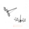 Stainless Steel Irregular Geometric Stud Earrings With Hole DIY Earring Jewelry Findings 1g view 3