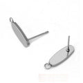 Stainless Steel Irregular Geometric Stud Earrings With Hole DIY Earring Jewelry Findings 1g view 4