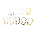 8mm Flat Base Iron Plated Earring Hooks DIY Ear Wire Findings For Earring Making Accessories Earrings view 5
