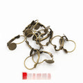 8mm Flat Base Iron Plated Earring Hooks DIY Ear Wire Findings For Earring Making Accessories Earrings view 4