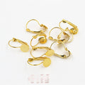 8mm Flat Base Iron Plated Earring Hooks DIY Ear Wire Findings For Earring Making Accessories Earrings view 2