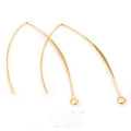 28/55mm V Shape Copper Plated Ear Hooks For DIY Earring Jewelry Accessories 0.5g Earrings view 3
