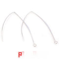 28/55mm V Shape Copper Plated Ear Hooks For DIY Earring Jewelry Accessories 0.5g Earrings view 2