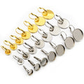 6-25mm Stainless Steel Earring Cabochon Settings French Clip Ear Hooks For DIY Jewelry Charms Earrings view 5
