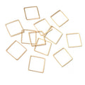 15/20/25mm Square Copper Plated Hollow DIY Earring Findings Jewelry Accessories 0.4g Earrings view 4
