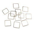 15/20/25mm Square Copper Plated Hollow DIY Earring Findings Jewelry Accessories 0.4g Earrings view 3