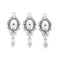 Zinc Alloy Mirror Charm Pendant No.365092 for DIY Necklace Bracelet Jewelry Making view 3