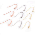24x12mm Stainless Steel Ear Hooks With Loop Stud Earring Jewelry Findings 0.5g Stud Earrings view 5