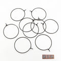 20-40mm Iron Plated Round Wine Glass Earring Hoops, Eye Pin Ear Wire Loops For Beading DIY Earrings view 4