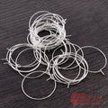 20-40mm Iron Plated Round Wine Glass Earring Hoops, Eye Pin Ear Wire Loops For Beading DIY Earrings view 3
