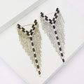 Alloy Rhinestone Y Chain Brooch Pin For Women Coats And Suits view 1