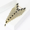 Alloy Rhinestone Y Chain Brooch Pin For Women Coats And Suits view 3