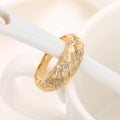Italian Vintage Light Luxury Woven Twist Ring For Women, Niche Design Fashion Autumn Winter Accessory view 3