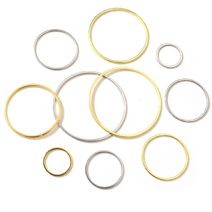 15-60mm Stainless Steel Earring Hoops 0.5-2g For DIY Earring Making Jewelry Accessories Earrings