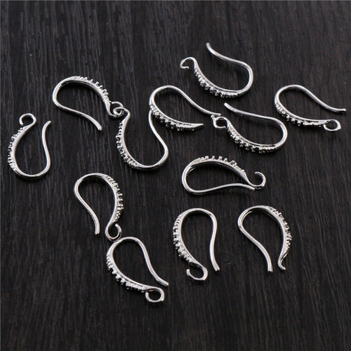 17x10mm Copper Plated Ear Hook Findings DIY Jewelry Earring Accessories For 0.5g Earrings