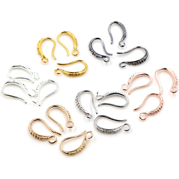 17x10mm Copper Plated Ear Hook Findings DIY Jewelry Earring Accessories For 0.5g Earrings